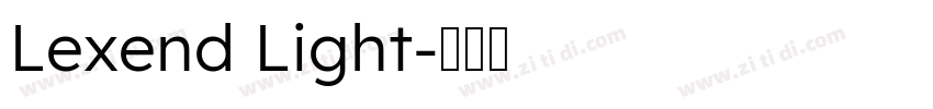 Lexend Light字体转换